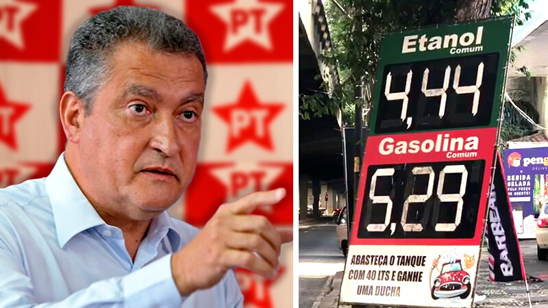 Após Rui Costa (PT) afirmar que redução do ICMS não mudaria o preço da gasolina, o valor reduziu de R$ 7,99 para R$ 5,29
