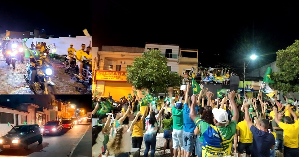 Montessantenses Realizam Grande Motocarreata em Apoio a Bolsonaro em Monte Santo