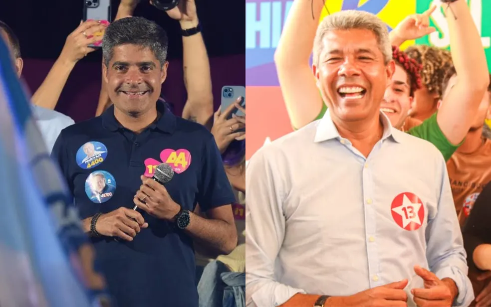 Eleição para governador da BA terá segundo turno entre Jerônimo Rodrigues e ACM Neto