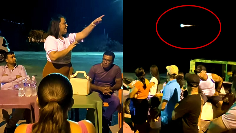 Prefeita de Monte Santo é surpreendida por objeto não identificado durante reunião em comunidade