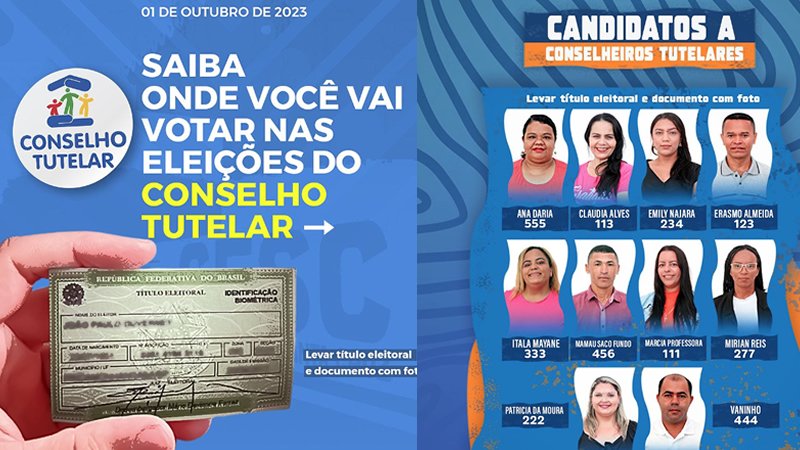 Saiba Onde Votar e Quem São os Candidatos na Eleição para Conselho Tutelar que Ocorre Neste Domingo