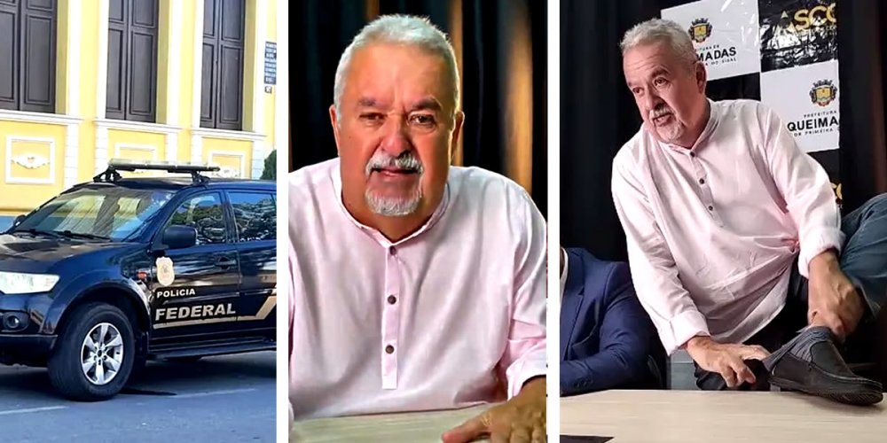 Após operação da Federal, Prefeito de Queimadas, Chora, diz que é Inocente e mostra que não está com Tornozeleira Eletrônica