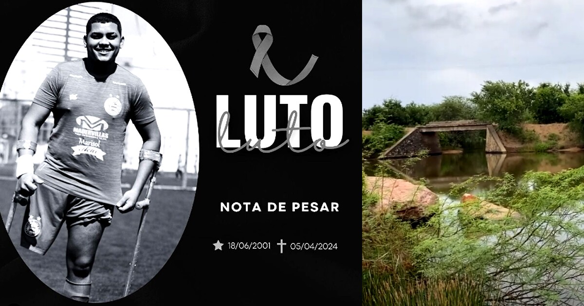 LUTO: Morre afogado atleta do time de amputados do Bahia em rio na Zona Rural de Monte Santo