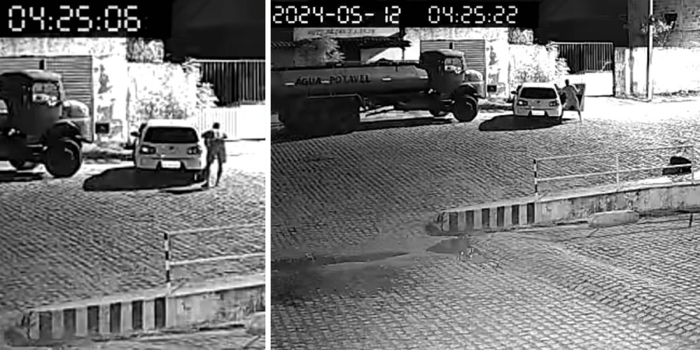 Homem Ataca Suposto Amante em Monte Santo - Bahia e Câmeras de Segurança flagram tudo
