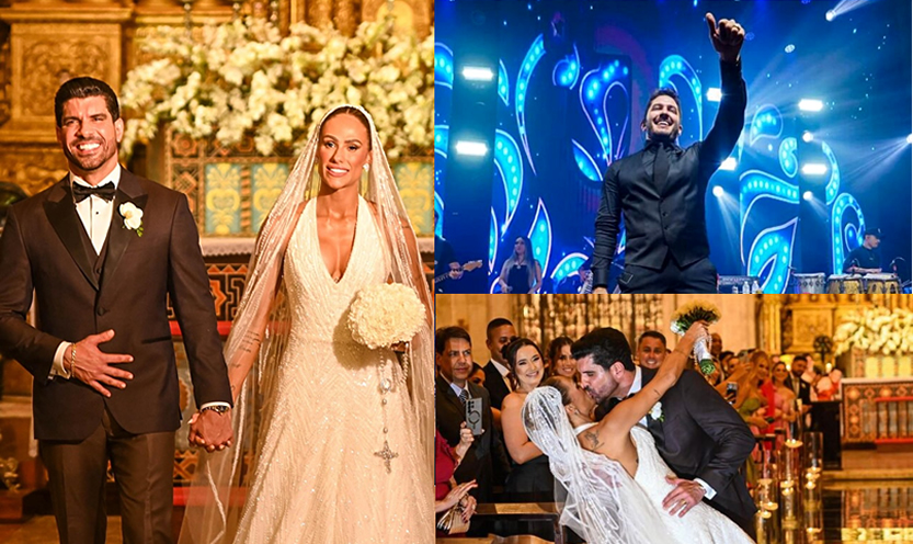 Joaquim e Priscila Freitas se casam em Salvador com festa ao som de Jonas Esticado