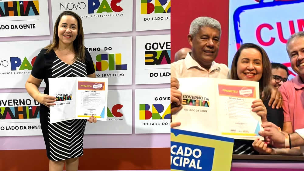 Prefeita Silvania Matos anuncia pacote de obras para Monte Santo