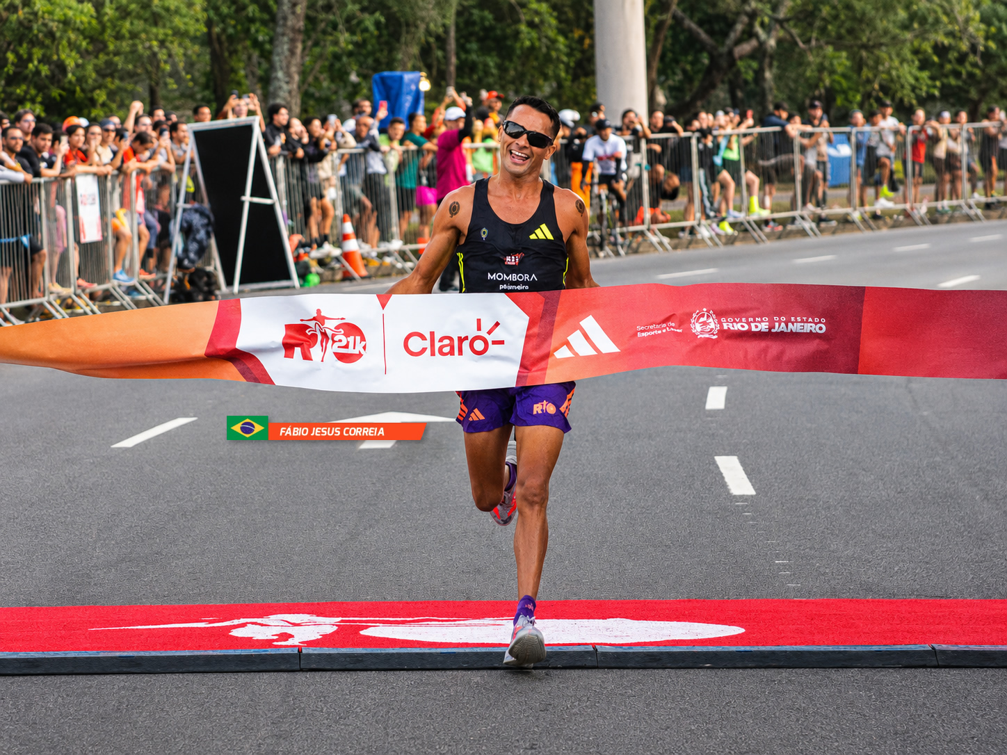 Natural de Monte Santo, Fábio Jesus Correia vence os 21 km da Maratona do Rio 2026